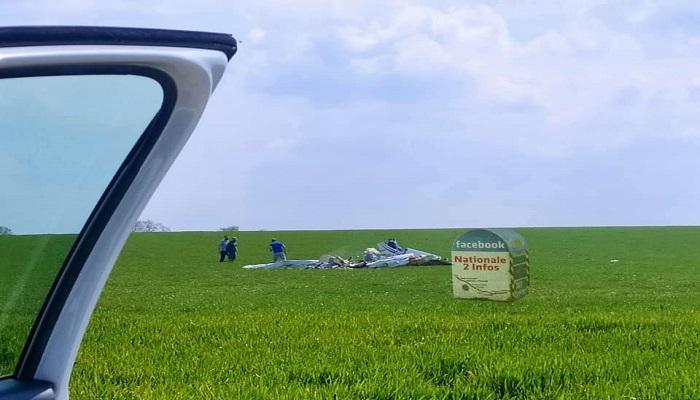 صورة لموقع تحطم الطائرة بباريس