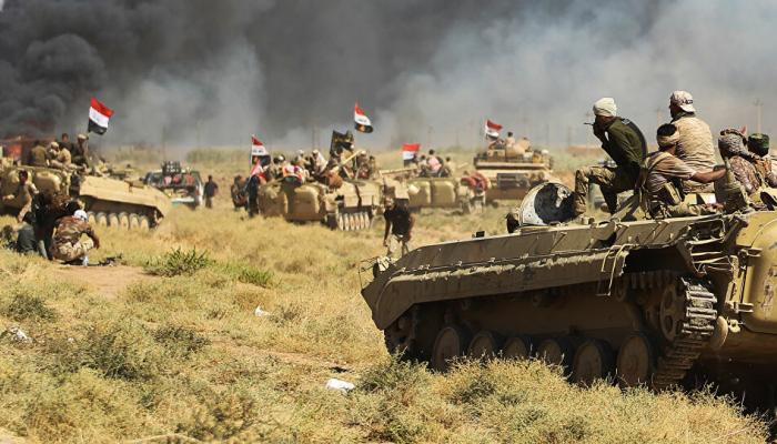قوات من الجيش العراقي خلال معركة تحرير الحو