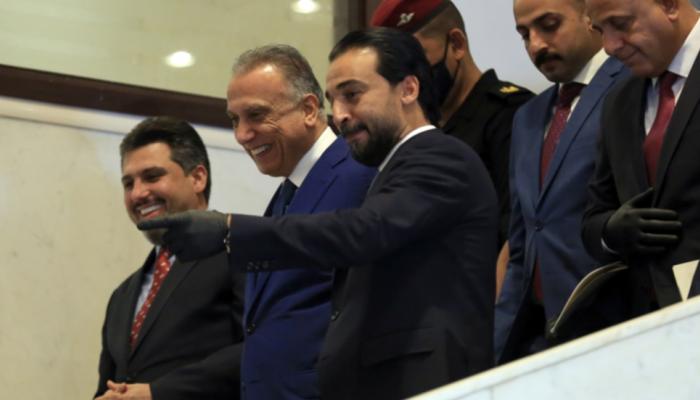الكاظمي ورئيس البرلمان قبيل إقرار موازنة 2021