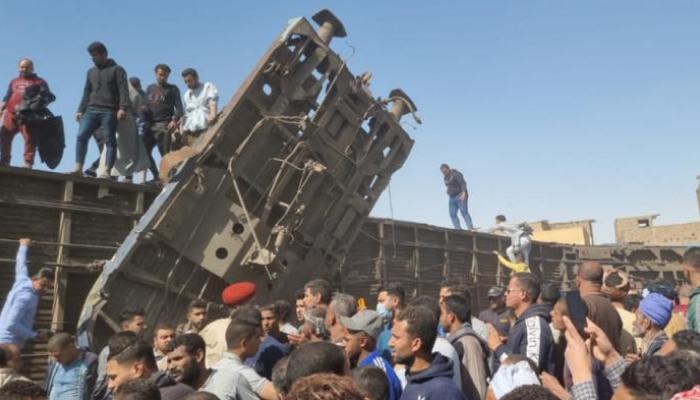 حادث تصادم قطارين جنوب مصر - أرشيفية