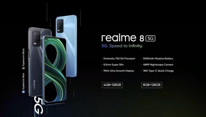 ريلمي 8 5G الجديد يدعم شبكات الجيل الخامس
