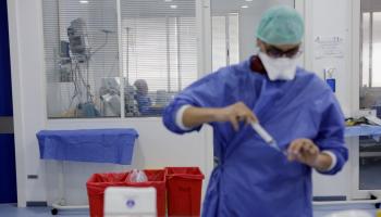أحد مراكز التطعيم في المغرب