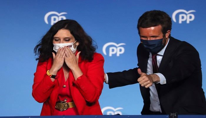 زعيمة اليمن الإسباني الصاعدة تحتفل بالفوز