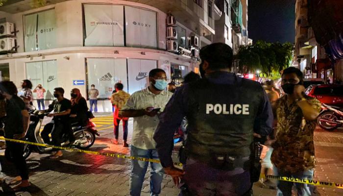 شرطة المالديف تطوق مكان انفجار العبوة الناسفة