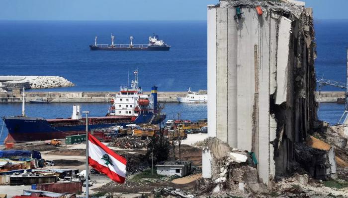 جانب من انفجار مرفأ بيروت في 4 أغسطس 2020