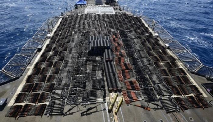 شحنة الأسلحة الإيرانية المضبوطة ببحر العرب