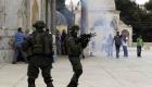 İşgalci İsrail güçleri, Mescid-i Aksa'da gazetecilere göz yaşartıcı gaz ile saldırdı
