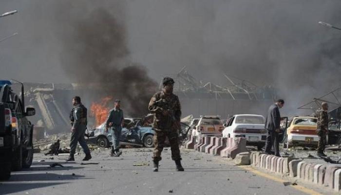 آثار هجوم سابق في أفغانستان