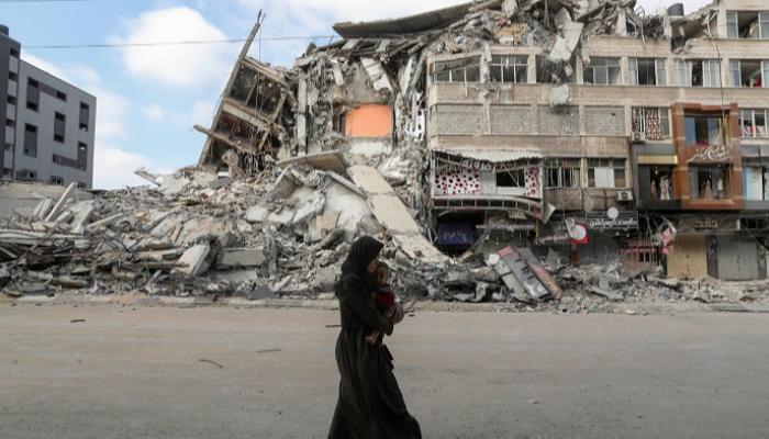 بنايات مدمرة في قطاع غزة جراء القصف الإسرائيلي- رويترز