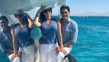 ياسمين صبري وزوجها رجل الأعمال المصري أحمد أبوهشيمة