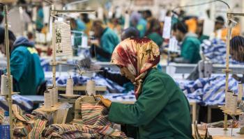 مصنع نسيج في المغرب