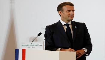 الرئيس الفرنسي إيمانويل ماكرون
