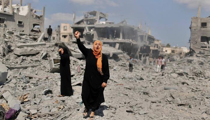 آثار الدمار الناجم عن القصف الإسرائيلي لغزة - أرشيفية