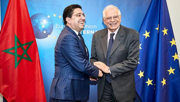 وزير الخارجية المغربي ونظيره في الاتحاد الأوربي- أرشيفية