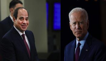 الرئيس الأمريكي جو بايدن ونظيره المصري عبدالفتاح السيسي 