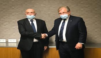 السفير الأمريكي في ليبيا خلال لقائه رئيس مجلس النواب الليبي في القاهرة