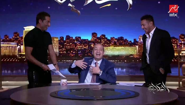 عمرو سعد ومصطفى شعبان مع عمرو أديب