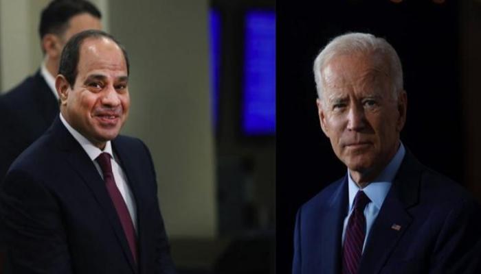 الرئيس الأمريكي جو بايدن ونظيره المصري عبدالفتاح السيسي