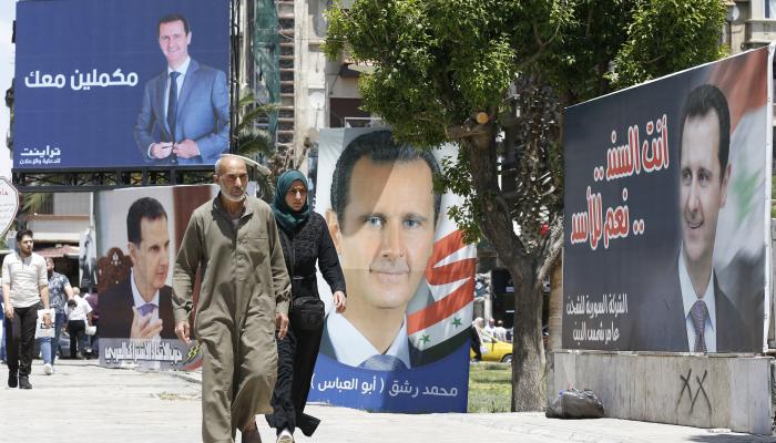 صور الأسد تنتشر في شوارع دمشق