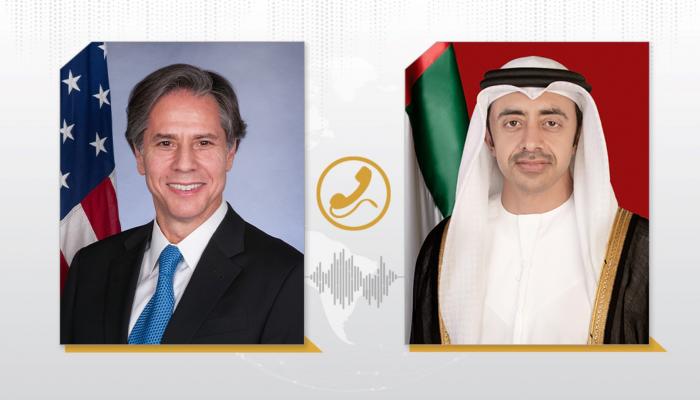 الشيخ عبدالله بن زايد آل نهيان وأنتوني بلينكن- وام