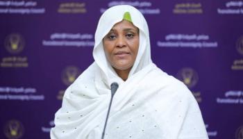الدكتورة مريم الصادق المهدي الناطق الرسمي باسم مجلس شركاء الحكم بالسودان