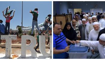 فيما امتلأت بعض صناديق الاقتراع شهدت مناطق مقاطعة للانتخابات