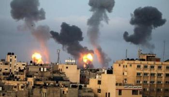 قصف منازل بقطاع غزة بالطيران الإسرائيلي