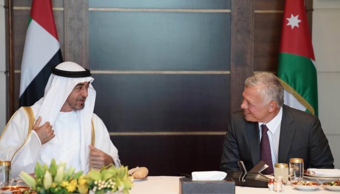 الشيخ محمد بن زايد آل نهيان والملك عبدالله الثاني