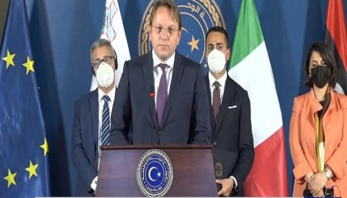 مؤتمر صحفي في ليبيا للمسؤولين الأوروبيين ونجلاء المنقوش