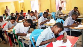 طلاب سودانيون في إحدى المدراس