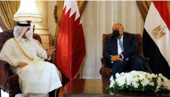 وزير الخارجية المصري ونظيره القطري