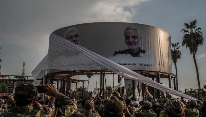 جماعة الحشد يميطون اللثام عن صورة لسليماني وأبو مهدي المهندس