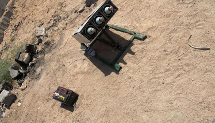 منصة صواريخ جرى ضبطها في وقت سابق في بغداد