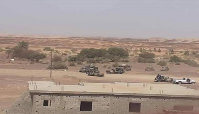 عربات الجيش الليبي أثناء المداهمة - العين الإخبارية