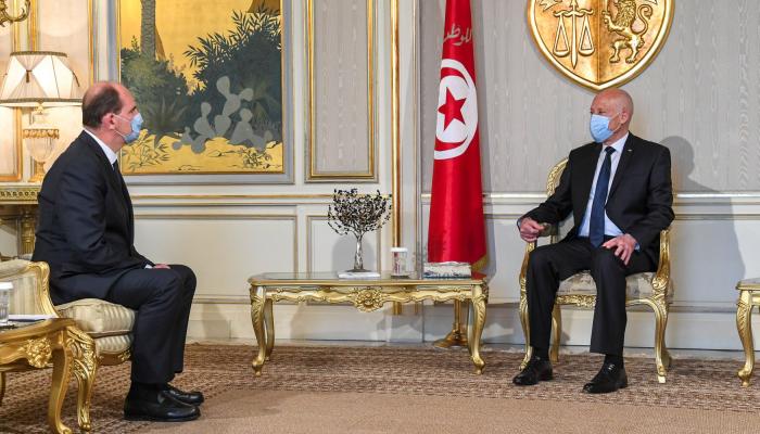 قيس سعيد يلتقي رئيس الوزراء الفرنسي