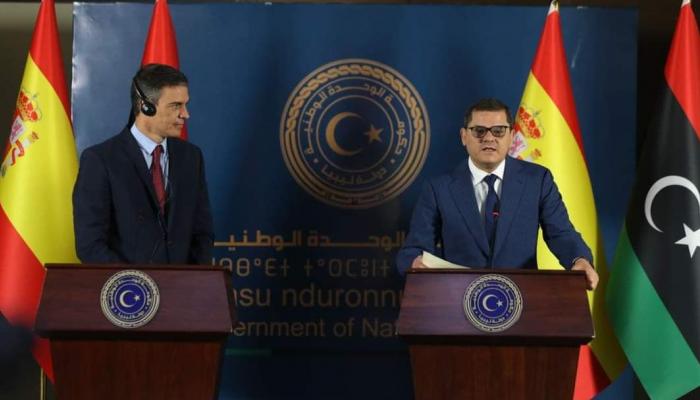 رئيسا وزراء ليبيا وإسبانيا في مؤتمر صحفي