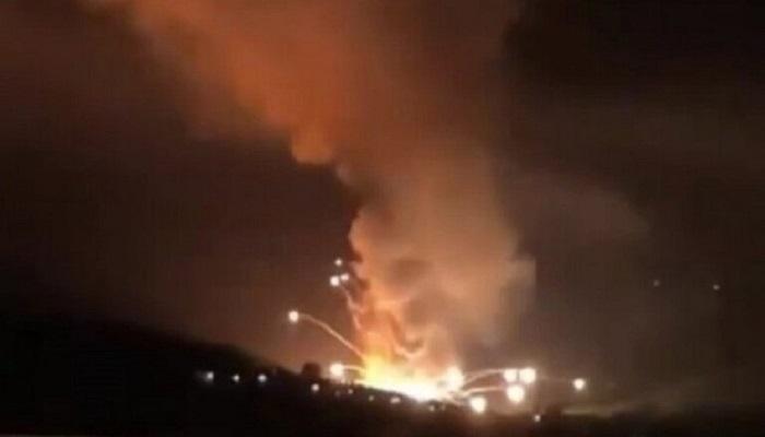صورة متداولة لموقع الانفجار بمصنع الذخيرة في صربيا