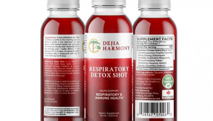المشروب التقليدي الصيني المعروف باسم (Respiratory Detox Shot (RDS