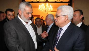 محمود عباس وإسماعيل هنية-أرشيفية