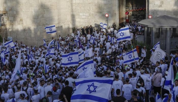 مسيرة الأعلام في باب العامود-أرشيفية