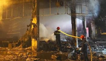 حريق منزل وسط فيتنام 