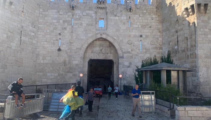 باب العامود قبل إبعاد الفلسطينيين
