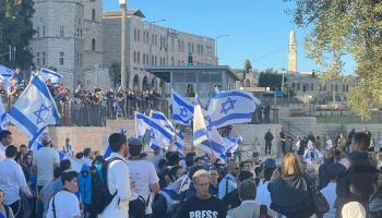 جانب من "مسيرة الأعلام" الإسرائيلية بالقدس