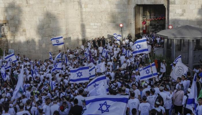 مسيرة الأعلام الإسرائيلية في باب العامود -أرشيفية