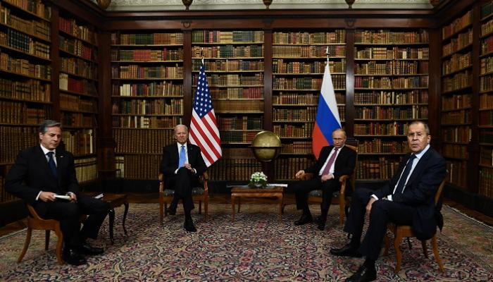 جانب من القمة الأمريكية الروسية 2021 - أ.ف.ب