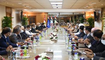 وزير الدفاع خلال لقاء وفد لجنة الدفاع والأمن القومي بمجلس النواب