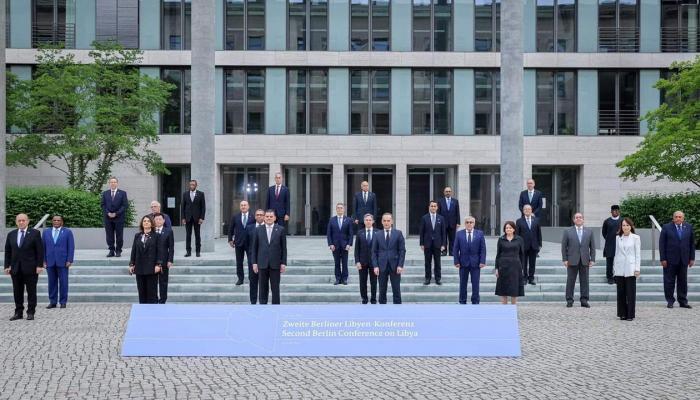 صورة جماعية للمشاركين في مؤتمر برلين حول ليبيا