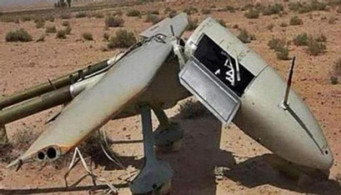 مسيرة حوثية أسقطها التحالف في وقت سابق