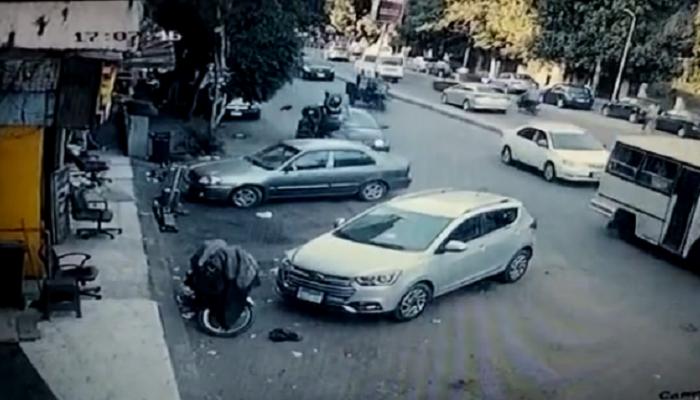 لقطة من الحادث