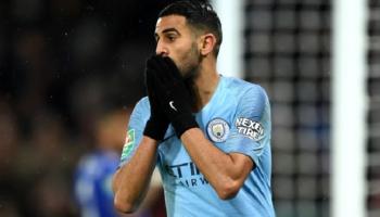 رياض محرز نجم فريق مانشستر سيتي ومنتخب الجزائر